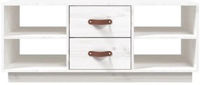 Mesa de centro 100x50x41 cm pinho maciço branco