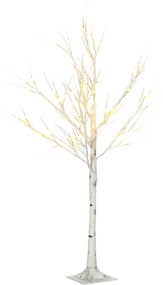 Árvore luminosa LED 120 cm decoração luminosa em branco quente  72 LEDs, uso interior, decoração de Natal para o quarto e a casa, em branco