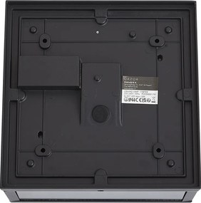 Plafon de exterior industrial preto com sensor de movimento IP44 - Charlois