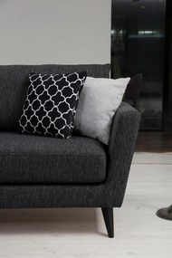 Sofá de 3 Lugares Mayorka – Cinzento Escuro – 215x94x88 cm