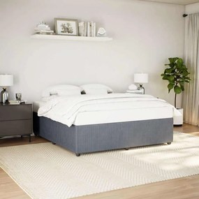 vidaXL Estrutura de cama sem colchão 200x200 cm veludo cinzento-escuro