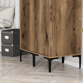 Roupeiro Kumsal SS – Nogueira – 80x47,5x201,4 cm