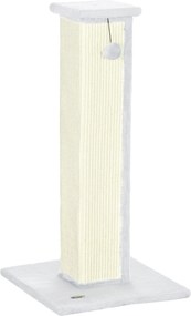Arranhador para Gatos, 41 x 41 x 81 cm, Poste em Sisal, Cinzento