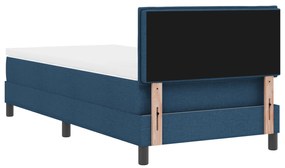 Cama Box com Colchão Azul 80x200 cm Tecido