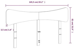Cabeceira 160 cm madeira de pinho maciça