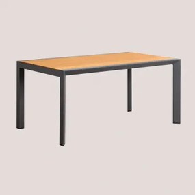 Mesa De Jardim Archer Classic Em Madeira De Eucalipto E Alumínio Cinza Grafito & 160x90 Cm - Sklum