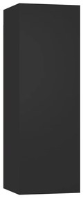 5 pcs conjunto de móveis de TV derivados de madeira preto