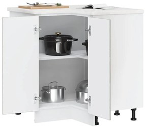 Armário baixo de canto de cozinha Kalmar sonoma cinzento