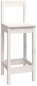 9 pcs conjunto de bar pinho maciço branco