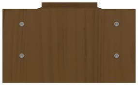 Suporte para monitor 100x27x15 cm pinho maciço castanho mel