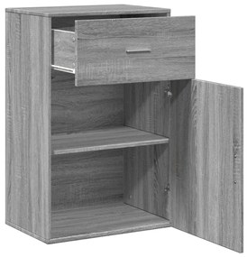 Armário arrumação 56,5x39x90 cm derivados madeira cinza sonoma