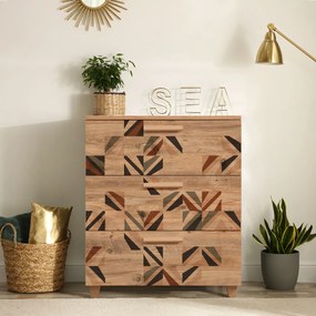 Cômoda Leva Gravis – Pinho Atlântico – 80x95x43 cm