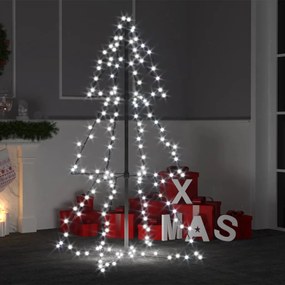 328564 vidaXL Árvore de Natal em cone 160 LEDs 78x120 cm interior e exterior