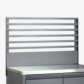 Painel 80x50 Cm Para Cozinha Modular De Exterior Em Aço Savona Cinza Grafito - Sklum