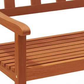 Banco de jardim Kensington em madeira de acácia 120x90x50-58 cm Castanho