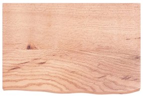 Prateleira de parede 60x40x(2-4) cm carvalho tratado castanho