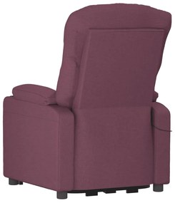 Poltrona elétrica reclinável tecido roxo