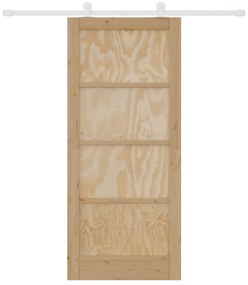 Porta de Correr vidaXL com Conjunto de Ferramentas 86x198,5 cm Madeira