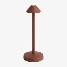 Lâmpada De Mesa Led Sem Fios Emilija Terracota - Sklum