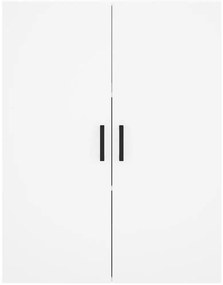 Armário alto 69,5x34x180 cm derivados de madeira branco