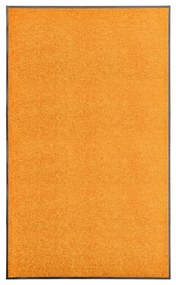 323455 vidaXL Tapete de porta lavável 90x150 cm laranja