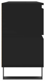 Armário de casa de banho 80x33x60 cm derivados de madeira preto