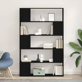 Estante vidaXL Preta Carvalho 100x24x155 cm Madeira de Engenharia