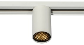 Foco moderno branco para sistema de calhas monofásico GU10 35mm - Iconic Ruby Honey