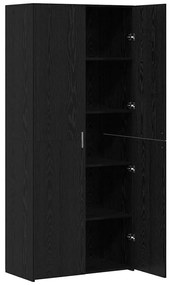 Buffet Alta Carvalho Preto 40x42.5x185 cm Madeira de Engenharia