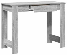 Secretária 100x45x75cm derivados de madeira cor cinzento sonoma