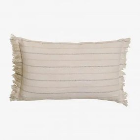Almofada Retangular 30x50 Cm Em Algodão Mawerit Cores Naturais - Sklum