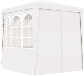 Tenda festas com paredes laterais 2x2m 90g/m² branco