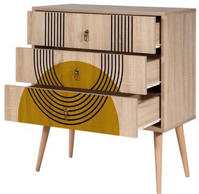 Cómoda City Trio – Multicolor – 80x89x40 cm