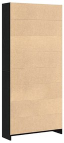 Estante 80x24x176 cm derivados de madeira carvalho preto