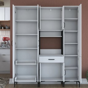 Armário Alto de Cozinha "Stella " - Branco - Design Moderno