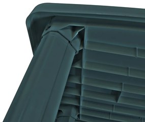 Mesa de jardim 101x68x72 cm plástico verde