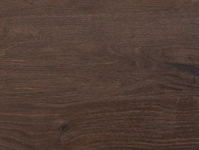 Mesa de jantar castanha escura e preta 140 x 80 cm SPECTRA Beliani