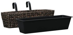 Floreiras de pendurar 2 pcs jacinto de água castanho
