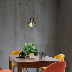 Candeeiro Chandelier Kemah – Preto – 53 cm Diâmetro x 108 cm Altura