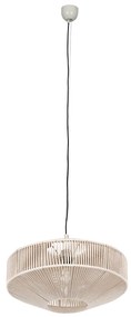 Japandi hanglamp bruin touw 46cm - Svea Japandi