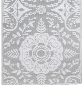 Tapete de exterior 80x150 cm ARAKIL PP cinzento-claro