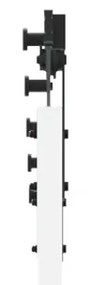 Porta Deslizante vidaXL com Conjunto de Ferragens Branca 86x211 cm Mad