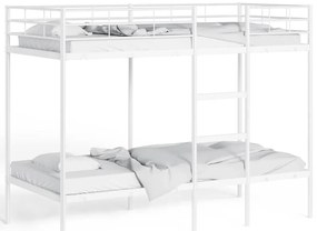 Beliche sem colchão 100x190 cm aço branco