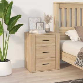 816715 vidaXL Mesa de cabeceira 50x36x60 cm derivados madeira carvalho sonoma