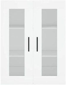 Móveis de parede 2 pcs derivados de madeira branco