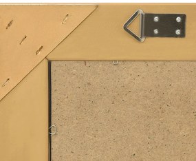 Espelho de parede estilo barroco 50x50 cm dourado