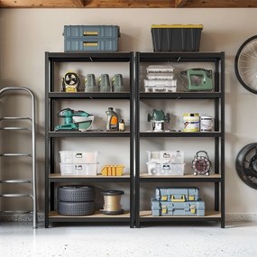 Estante para cargas pesadas 50 x 100 x 200 cm preto