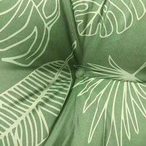 Almofadões cadeira de encosto baixo 6 pcs oxford padrão folhas