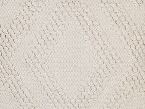 Almofada decorativa em algodão branco 45 x 45 cm CATALPA Beliani