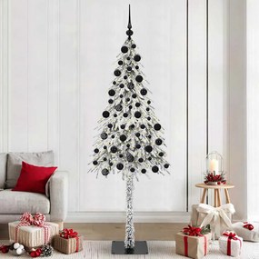 vidaXL Árvore de Natal com 300 LEDs com suporte Branco 210 cm PE e Aço